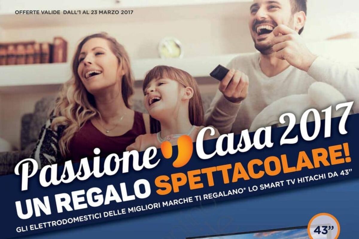 Unieuro "Passione Casa 2017": In regalo una TV con l'acquisto di un elettrodomestico - 