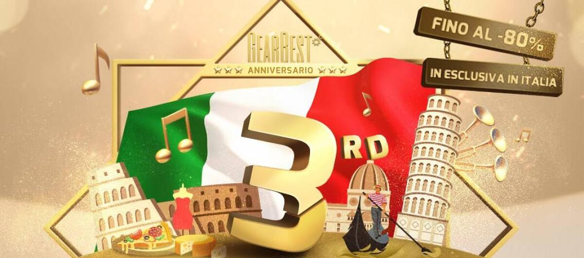 Gearbest: tante offerte per il terzo anniversario su smartphone, accessori e computer - 