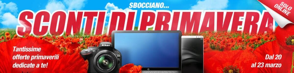 Arrivano gli "Sconti  di Primavera" sul sito Trony.it fino al 23 marzo - 
