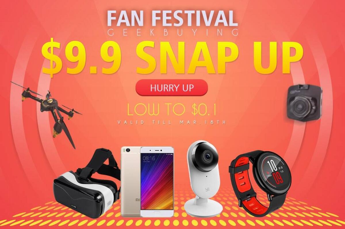 GeekBuying Fan Festival: sconti su Droni, Tablet, TV Box e Smartphone fino al 18 Marzo - 