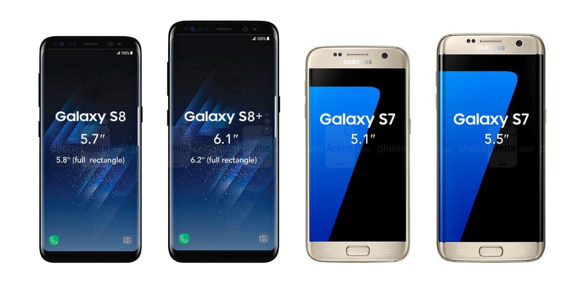 Quanto sono grandi i Samsung Galaxy S8 ed S8 Plus? - 
