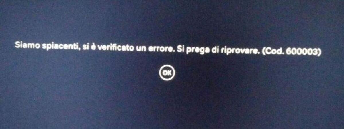 Come risolvere errore 600003 su Sky Now TV - 