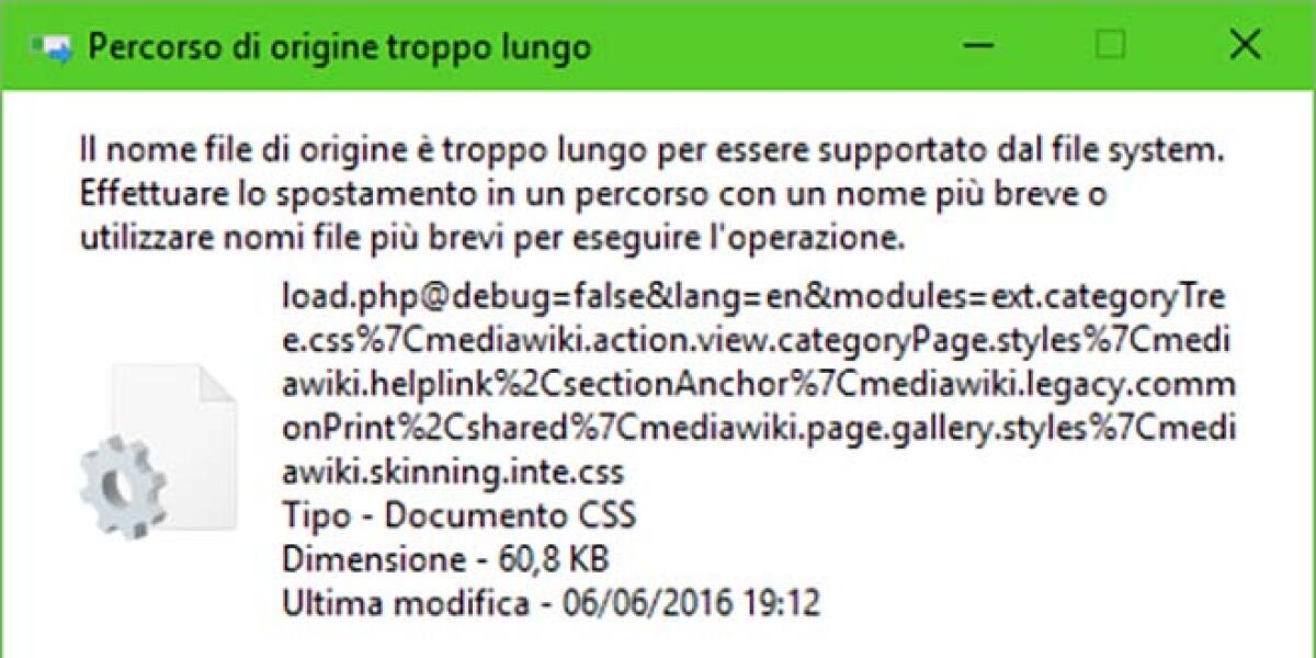 Come eliminare e cancellare File con nomi troppo lunghi - 