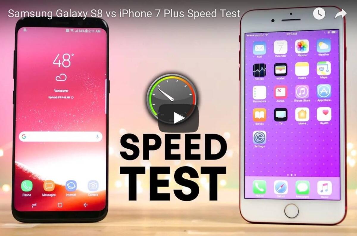 Galaxy S8 contro iPhone 7 Plus: chi è più veloce? - 
