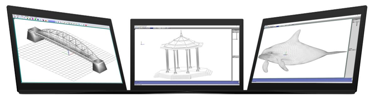Editor completo in 2D e 3D per creare, editare e condividere modelli - 
