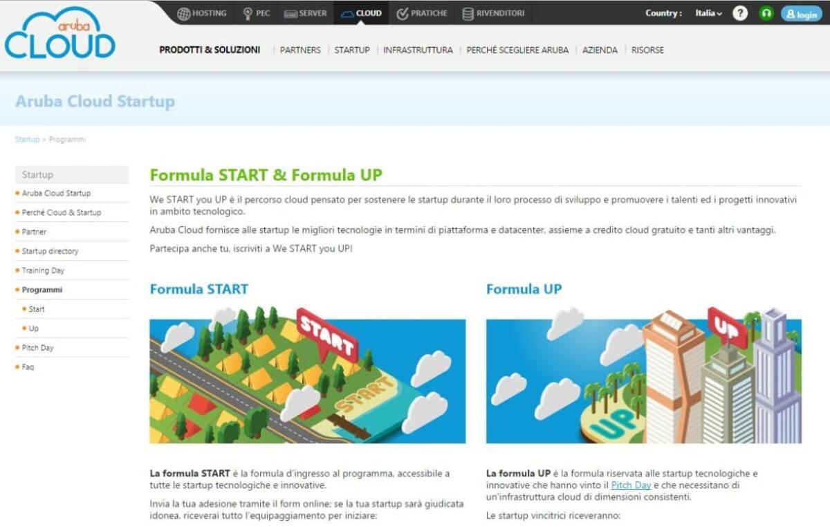 Aruba lancia We START you UP: il Cloud al servizio delle start up - 