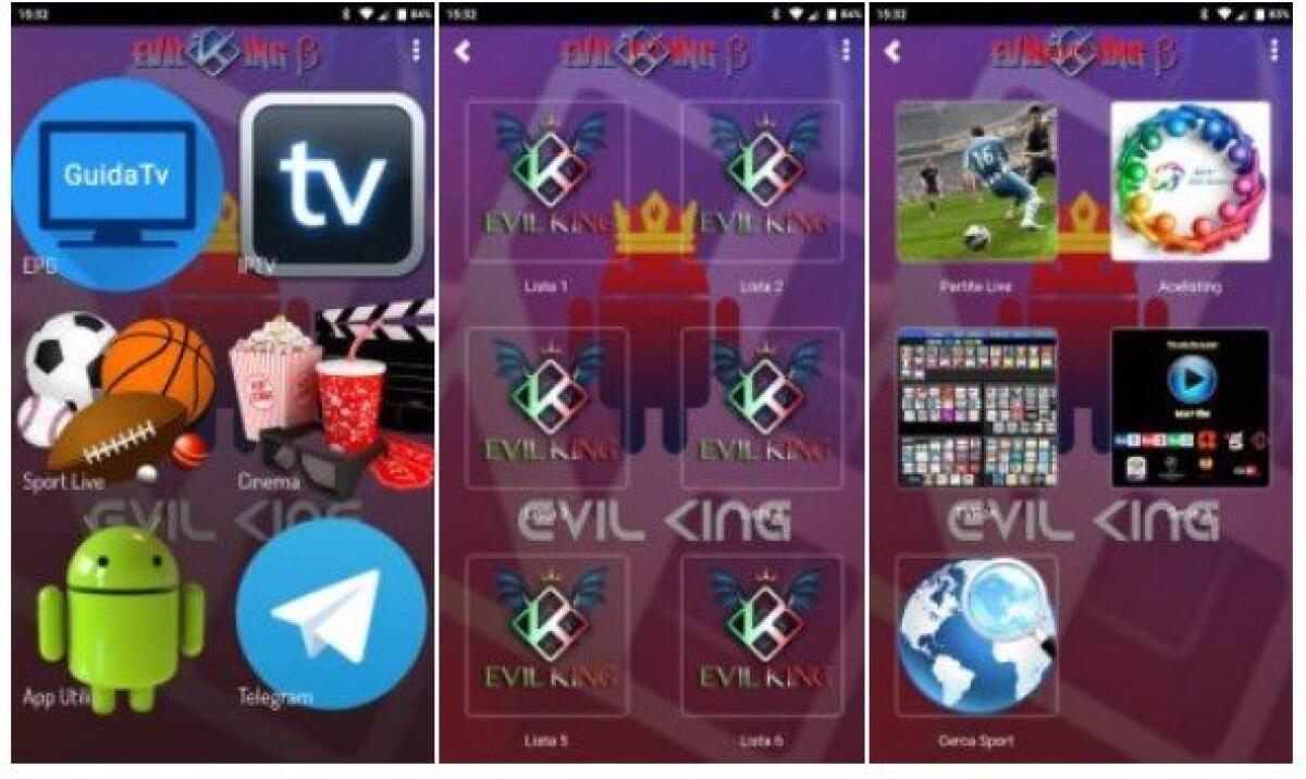 Download ultima versione Evil King ß 1.5 per Android: IPTV gratis in mobilità - 