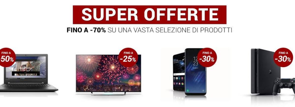 Offerte ePRICE: -40% su smartphone ed indossabili e -70% su altri prodotti - 