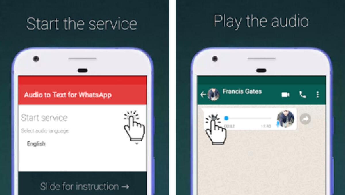 Trasforma messaggi vocali ricevuti su WhatsApp in testo - 