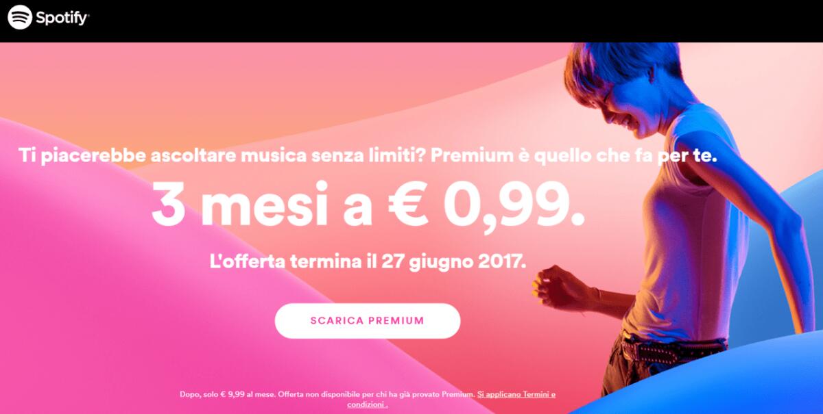 Attiva subito Spotify Premium a soli 0,99 euro per 3 mesi: ecco come! - 