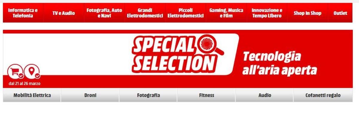 Mediaworld Special Selection fino al 7 Maggio 2017 con tanti sconti - 