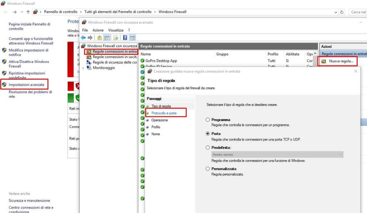 Come bloccare le porte su Windows - 