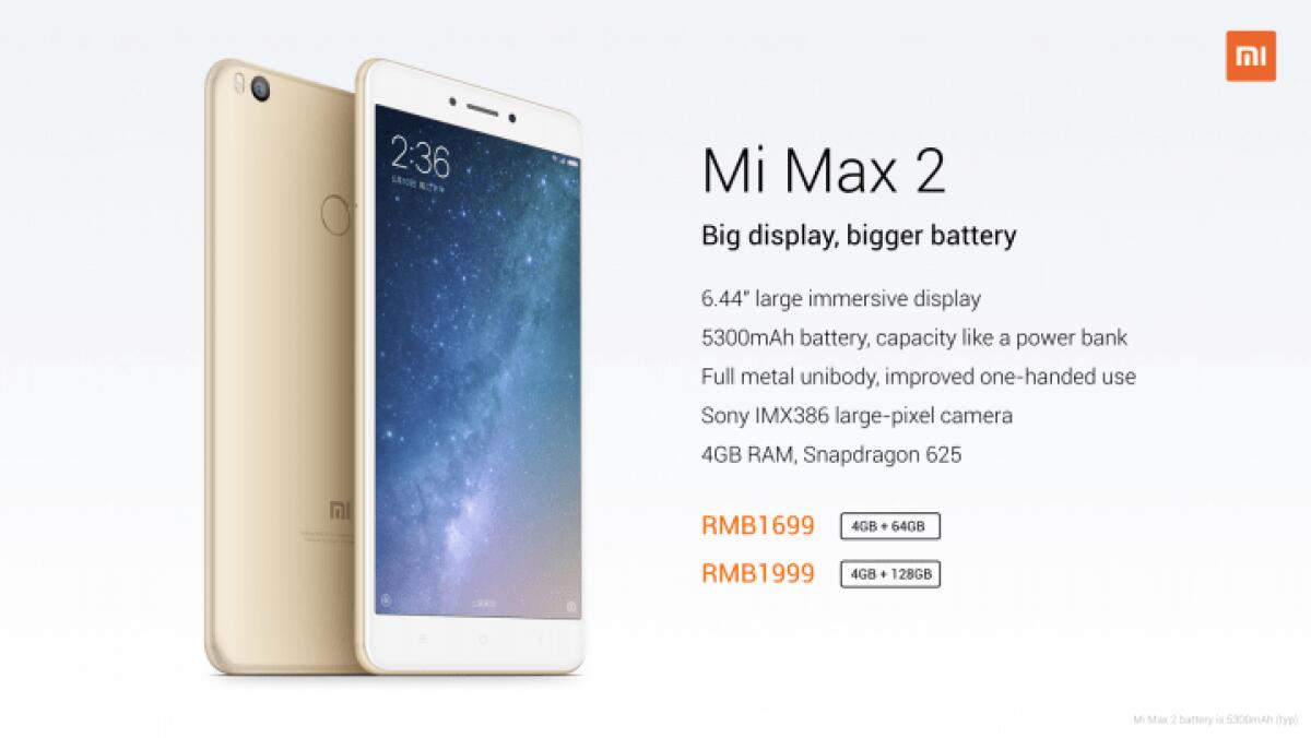 Xiaomi Mi Max 2 ufficiale: Display e batteria enormi per il phablet dell'azienda Cinese - 