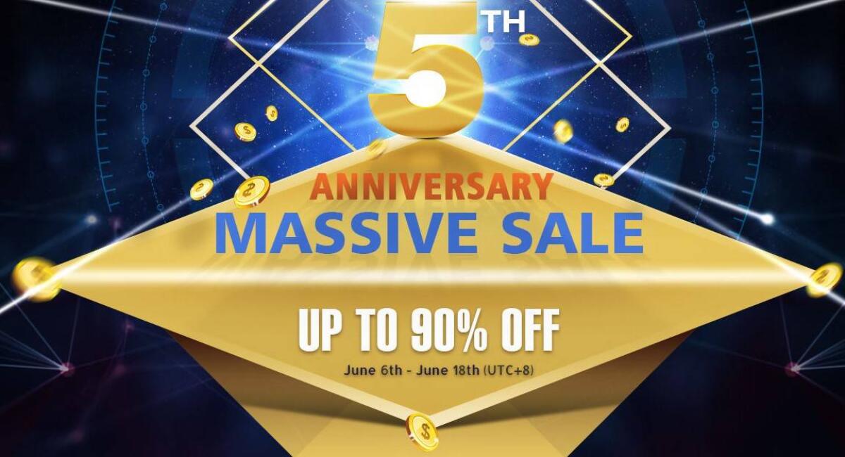 Fino al 90% di sconto su Geekbuying in occasione del 5° anniversario - 