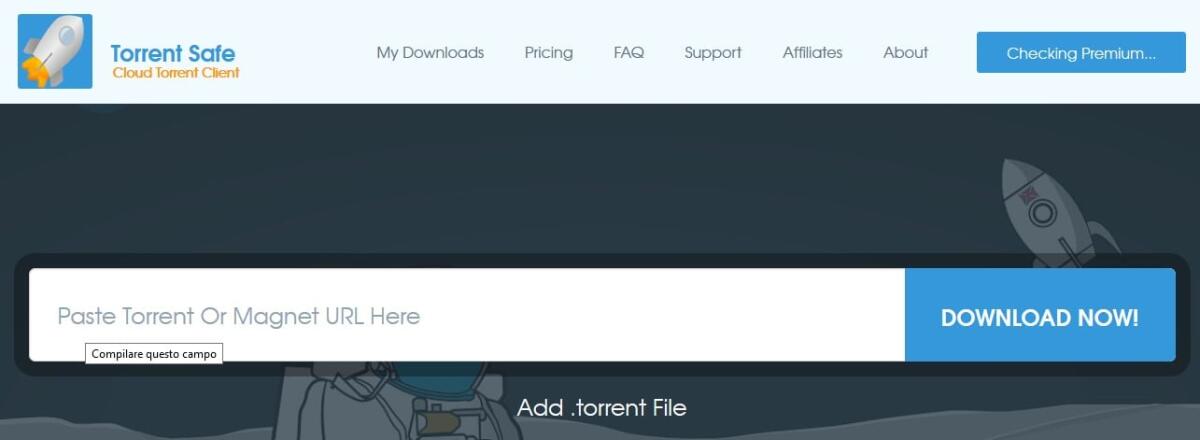 Scaricare Torrent direttamente online con Torrent Safe - 