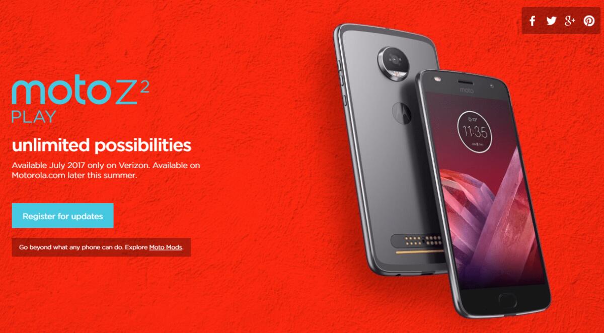 Moto Z2 Play è ufficiale: Scheda Tecnica e Caratteristiche Tecniche - 