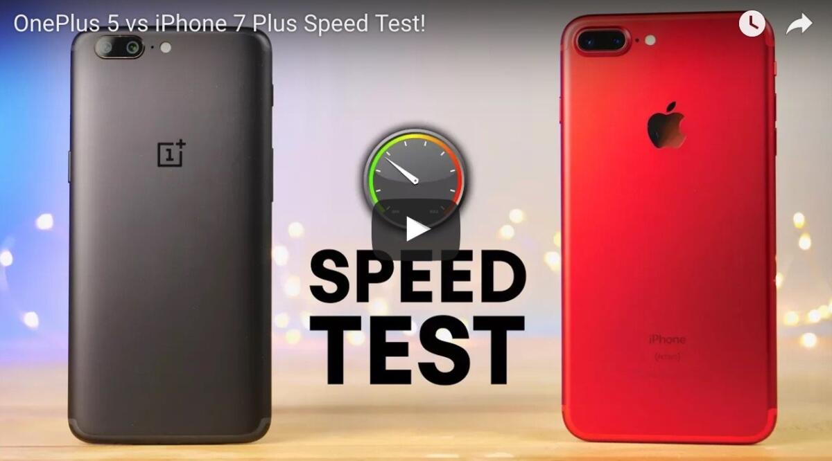 Oneplus 5 vs iPhone 7: Chi E' Il Più Veloce? - 