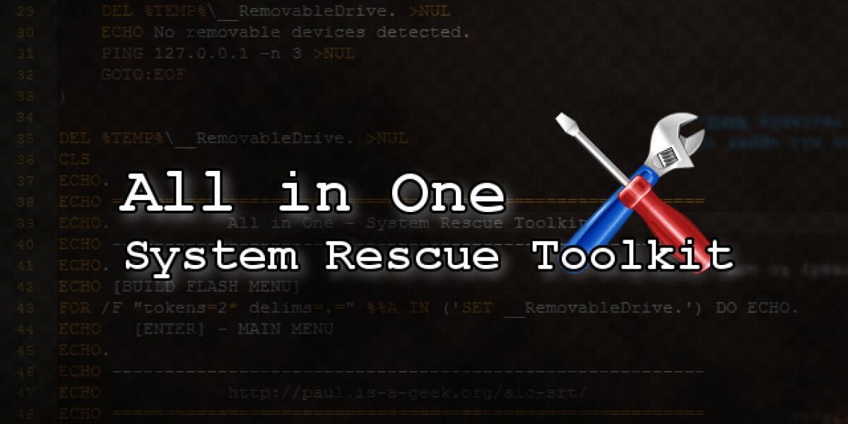 Disponibile All In One System Rescue Toolkit 2017 - 