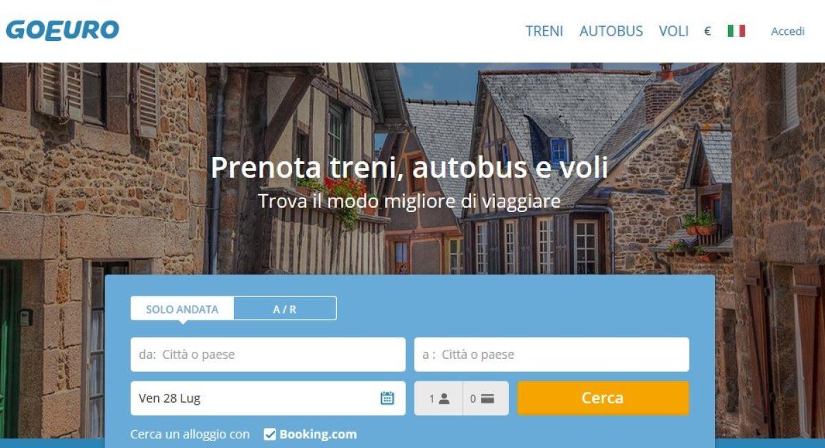 GoEuro: Confrontare prezzi di Treni, Bus e Aerei per una destinazione - 