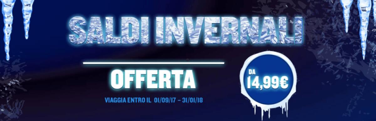 Ryanair Saldi Invernali (Winter Sale) Offerte Voli - 