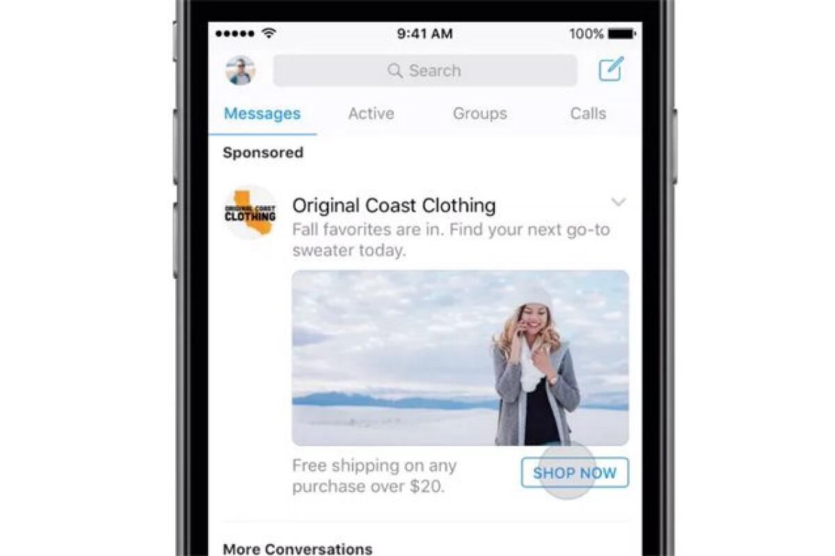 Arriva La Pubblicità Su Facebook Messenger - 