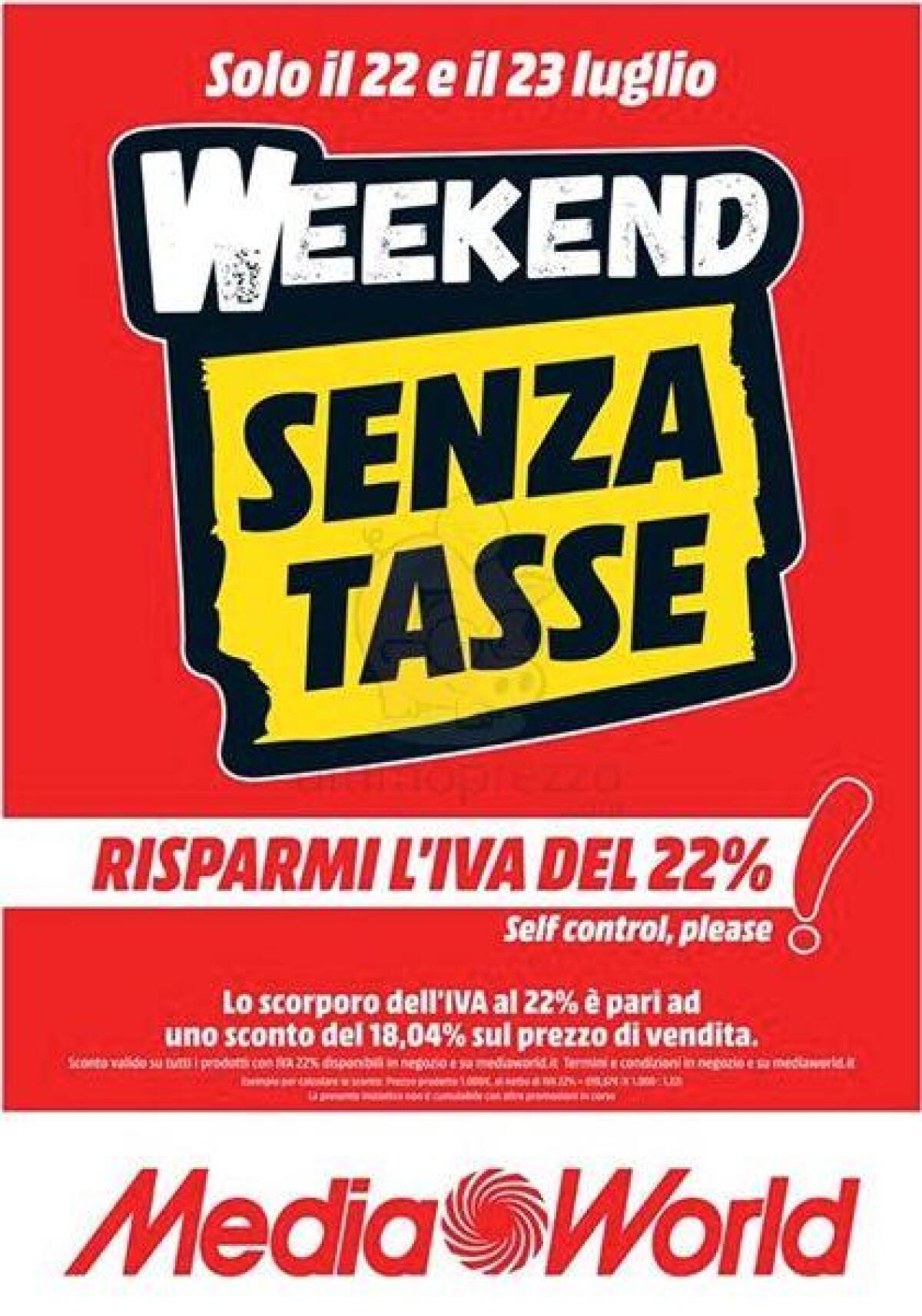 Weekend #NOIVA da MediaWorld con tantissime super offerte - 