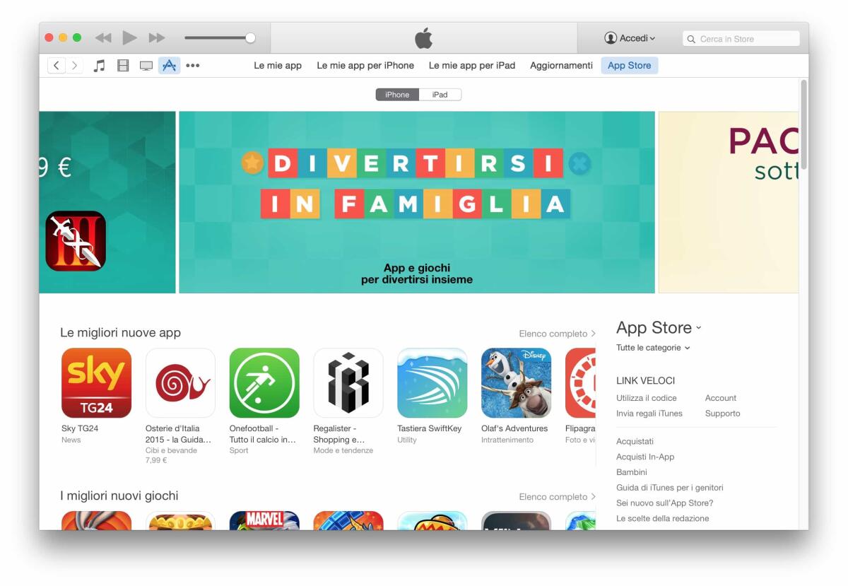Trasferisci dati tra dispositivi iOS, iTunes e PC - 