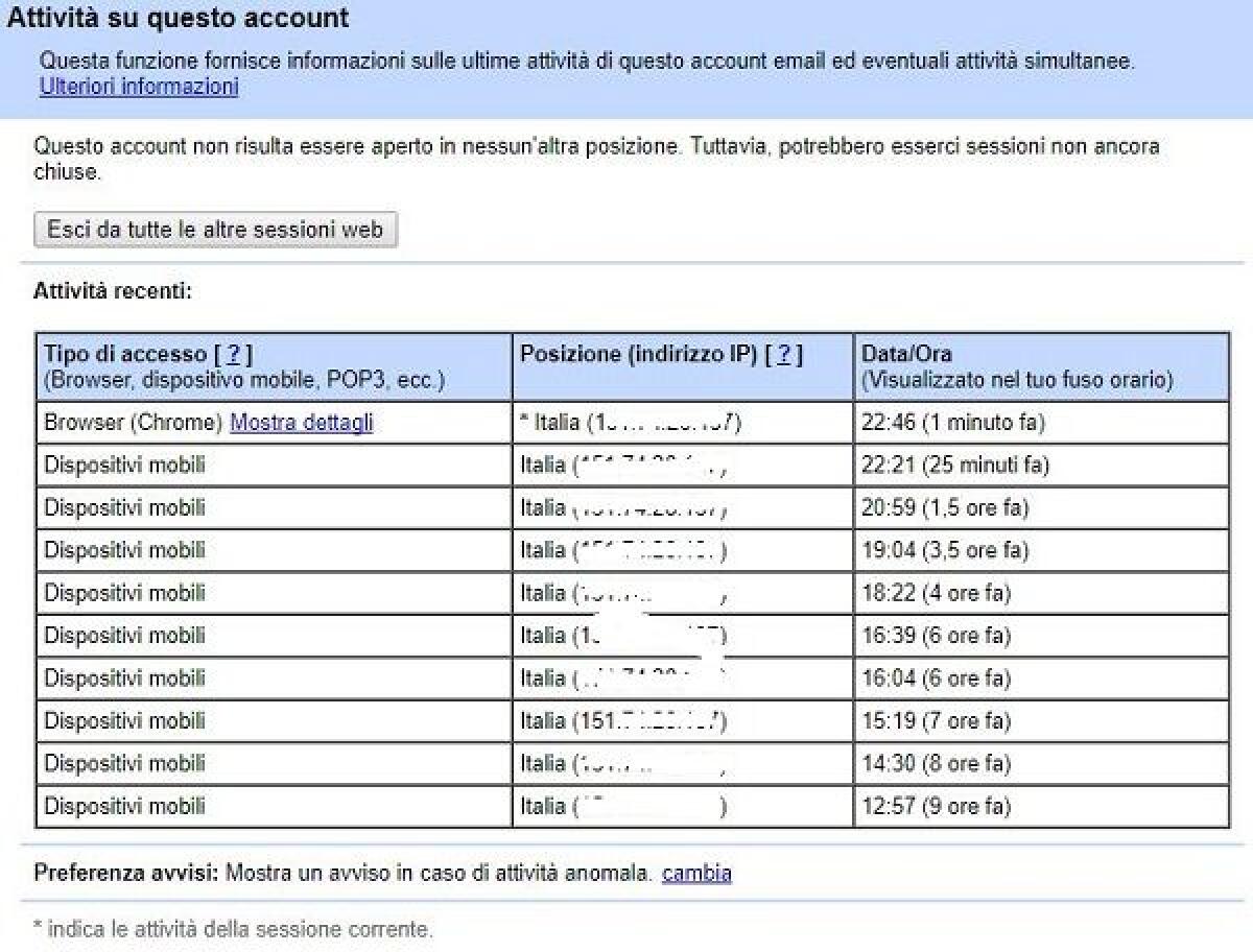 Come fare il logout di GMail e Facebook da remoto - 