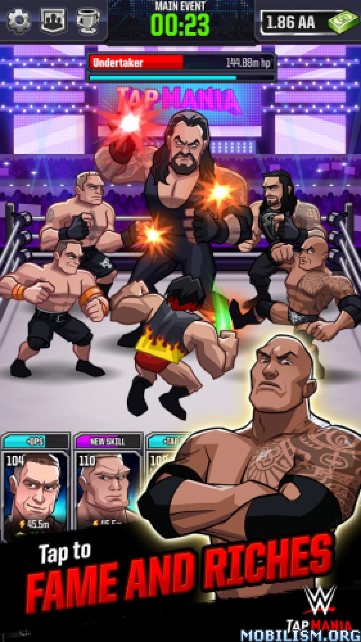 WWE Tap Mania Trucchi Android | Oro infinito illimitato - 