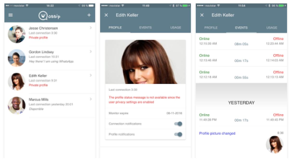 Spiare lo storico degli stati online/offline di WhatsApp - 