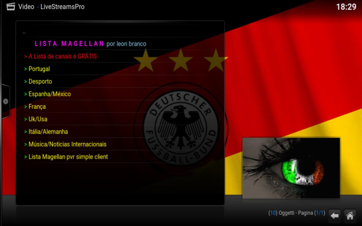 Magellan Kodi Addon per vedere la TV satellitare da tutto il mondo (Italia inclusa) - 