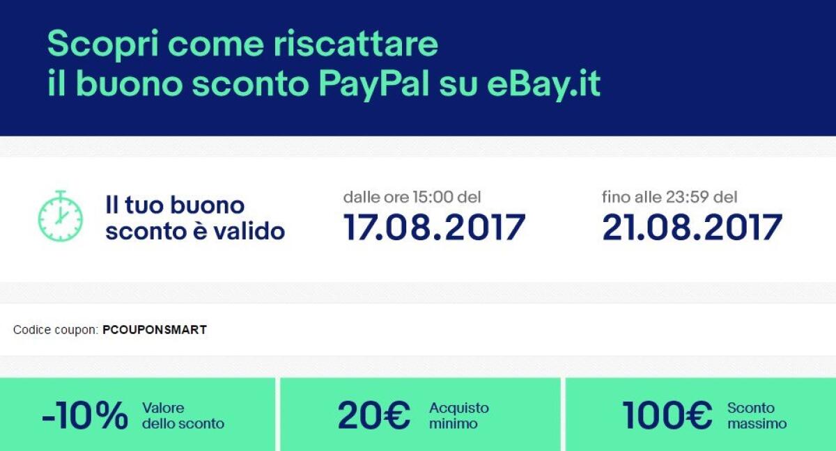 eBay sconta del 10% tutti gli smartphone con questo codice sconto - 