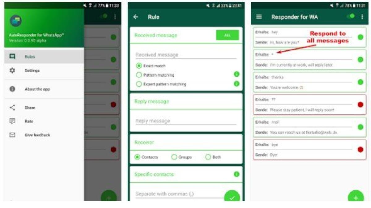 Inserire risposte automatiche personalizzate su WhatsApp - 