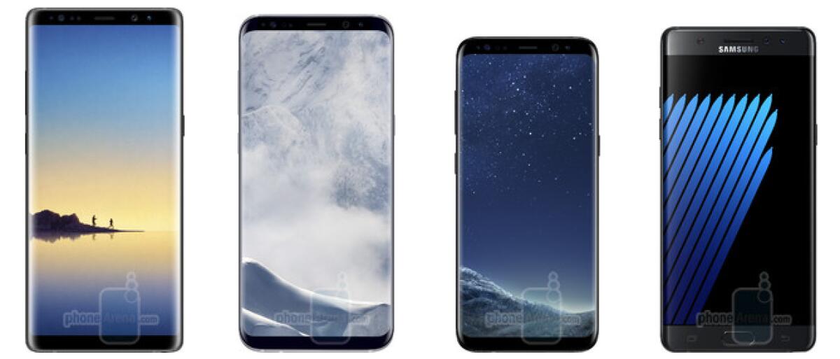 Galaxy Note 8: Quale colore scegliere e confronto dimensioni con altri smartphone - 