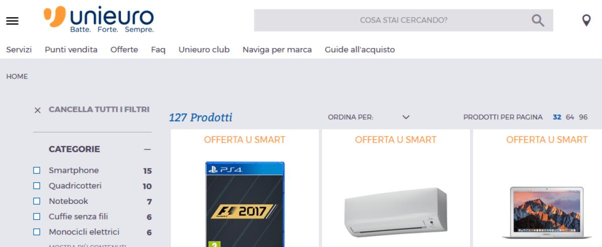 Unieuro lancia il volantino USMART fino al 20 settembre in negozio e online - 