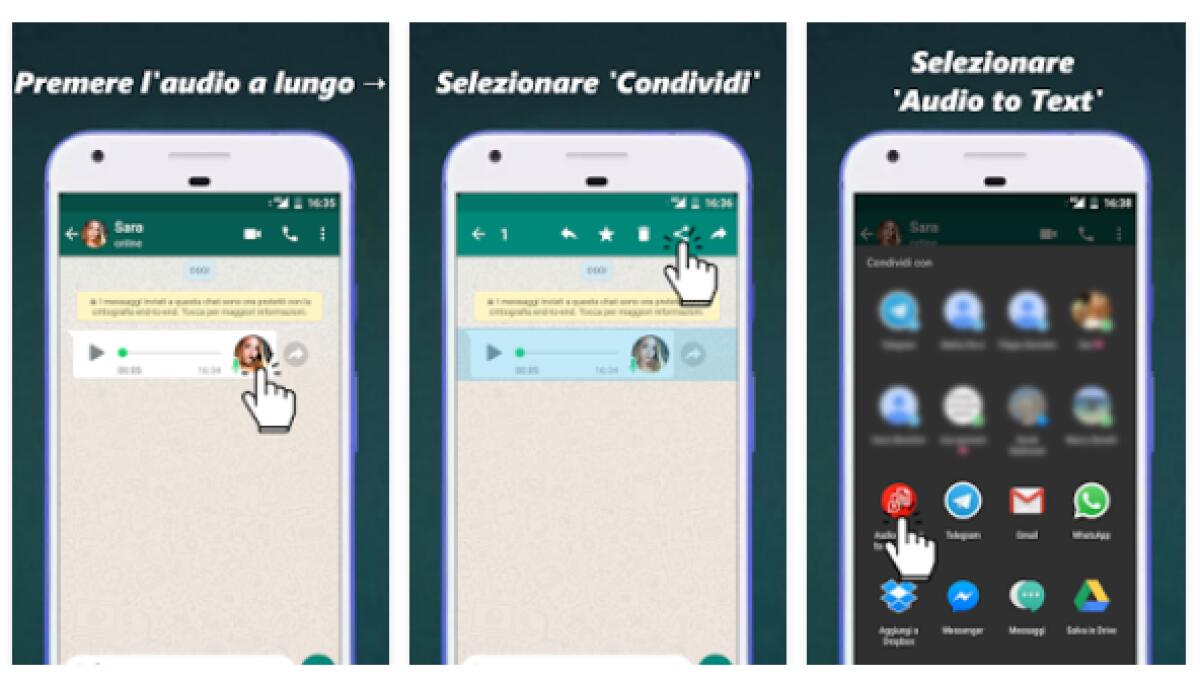 Trasformare le Note Vocali di WhatsApp in Testo - 