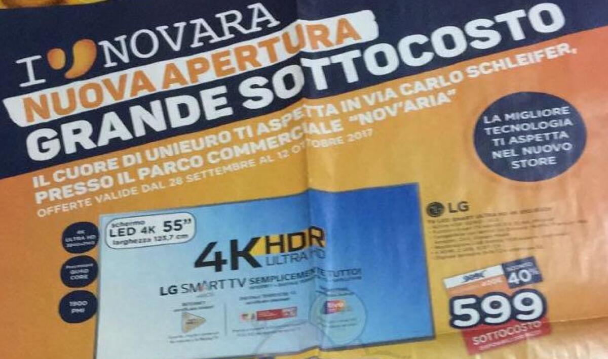 Volantini Unieuro Ottobre 2017: Grande Sottocosto e Passione Casa - 