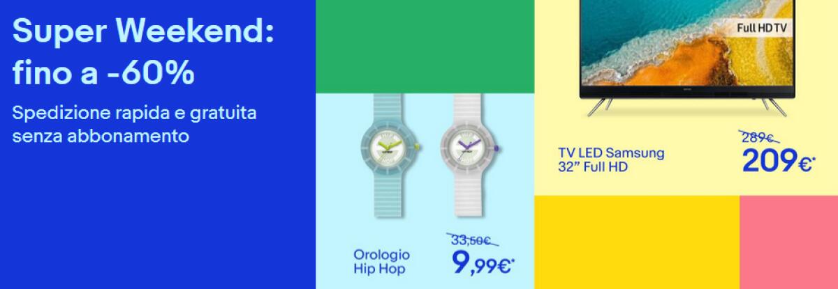 Le migliori offerte del Super Weekend di eBay fino al 13 Settembre - 