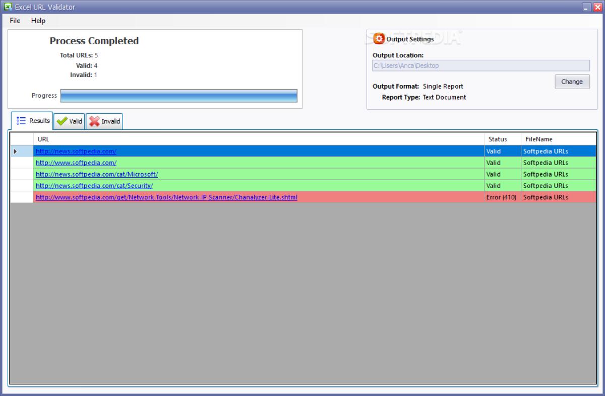 Trovare link corrotti su Excel con Excel Url Validator - 
