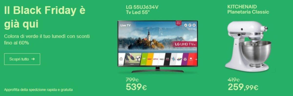 Black Friday 2017: Ecco le super offerte di eBay su tanti prodotti - 