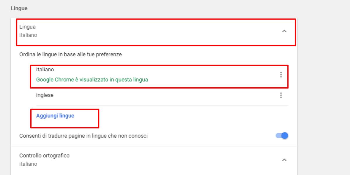 Come abilitare il controllo ortografico in Italiano su Chrome - 