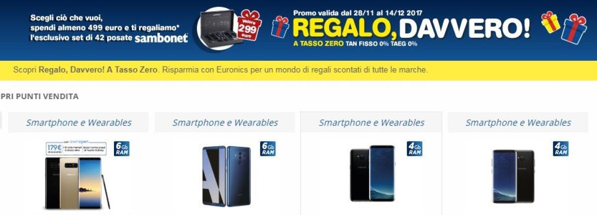 Euronics lancia il Volantino di Dicembre 2017 Regalo, davvero! - 