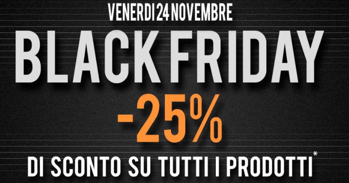Black Friday 2017 Unieuro: Sconto del 25% tutto online ed in negozio - 