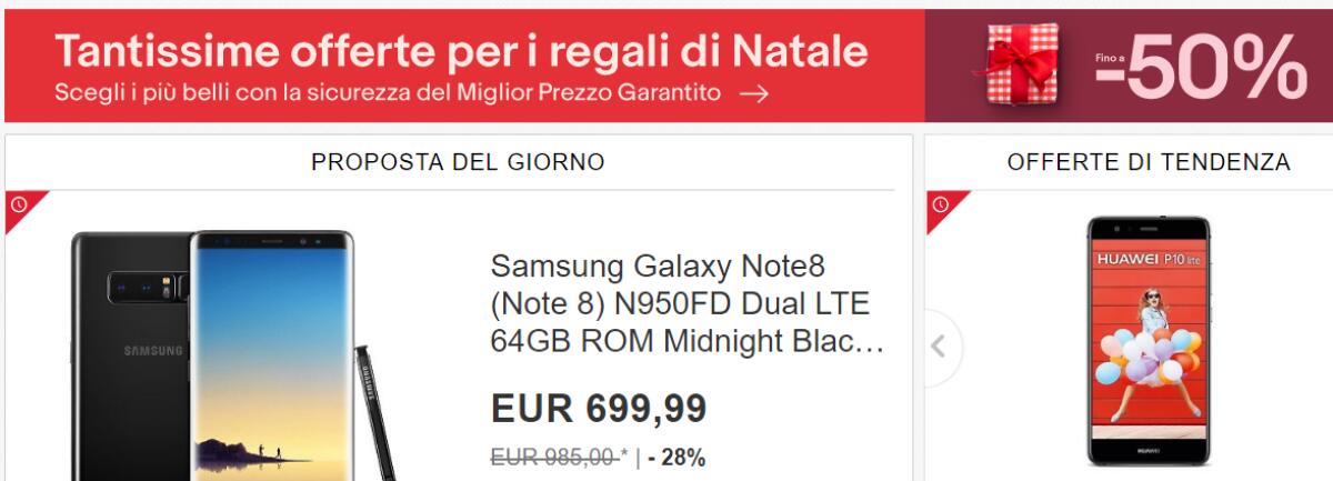 Consigli Regali di Natale 2017: Le offerte di eBay - 