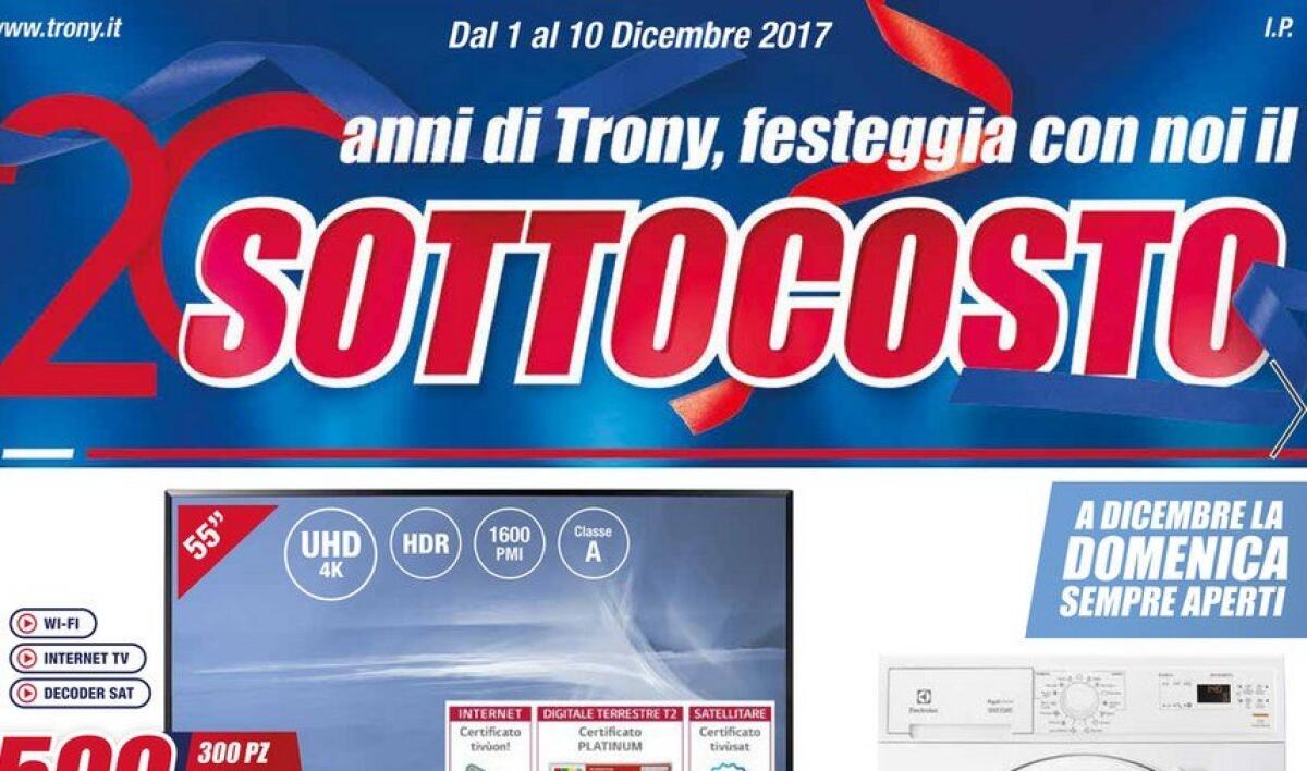 Trony lancia il volantino SOTTOCOSTO per i suoi 20 anni - 