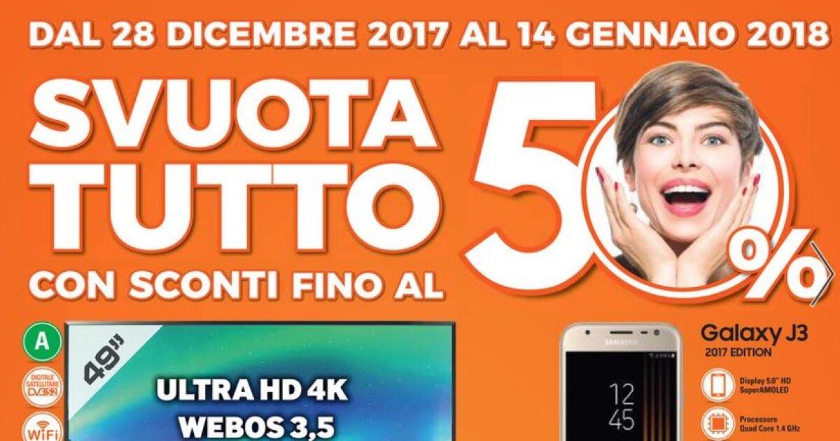Volantino Expert SVUOTA TUTTO fino al 14 Gennaio con sconti fino al 50% - 
