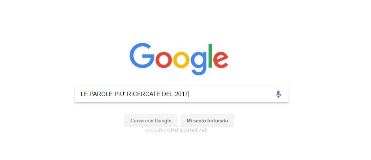Parole, termini e frasi più ricercate nel 2017 su Google - 