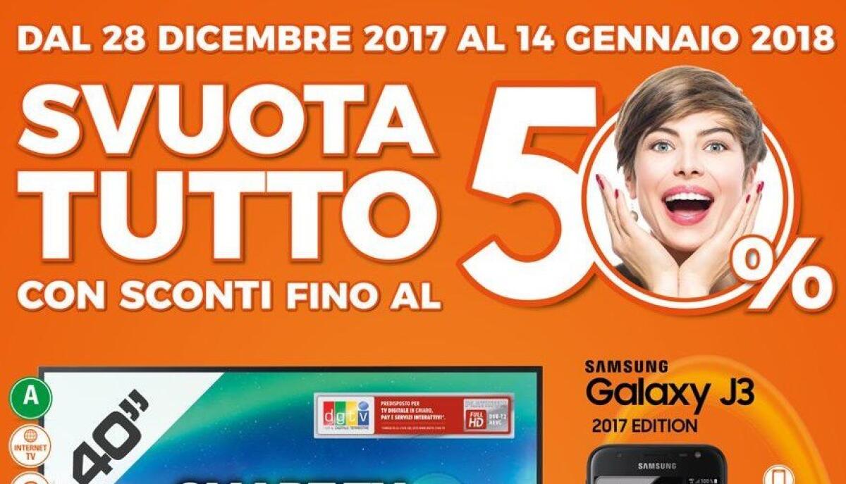 Il primo volantino del 2018 è di Expert che lancia lo SVUOTATUTTO - 