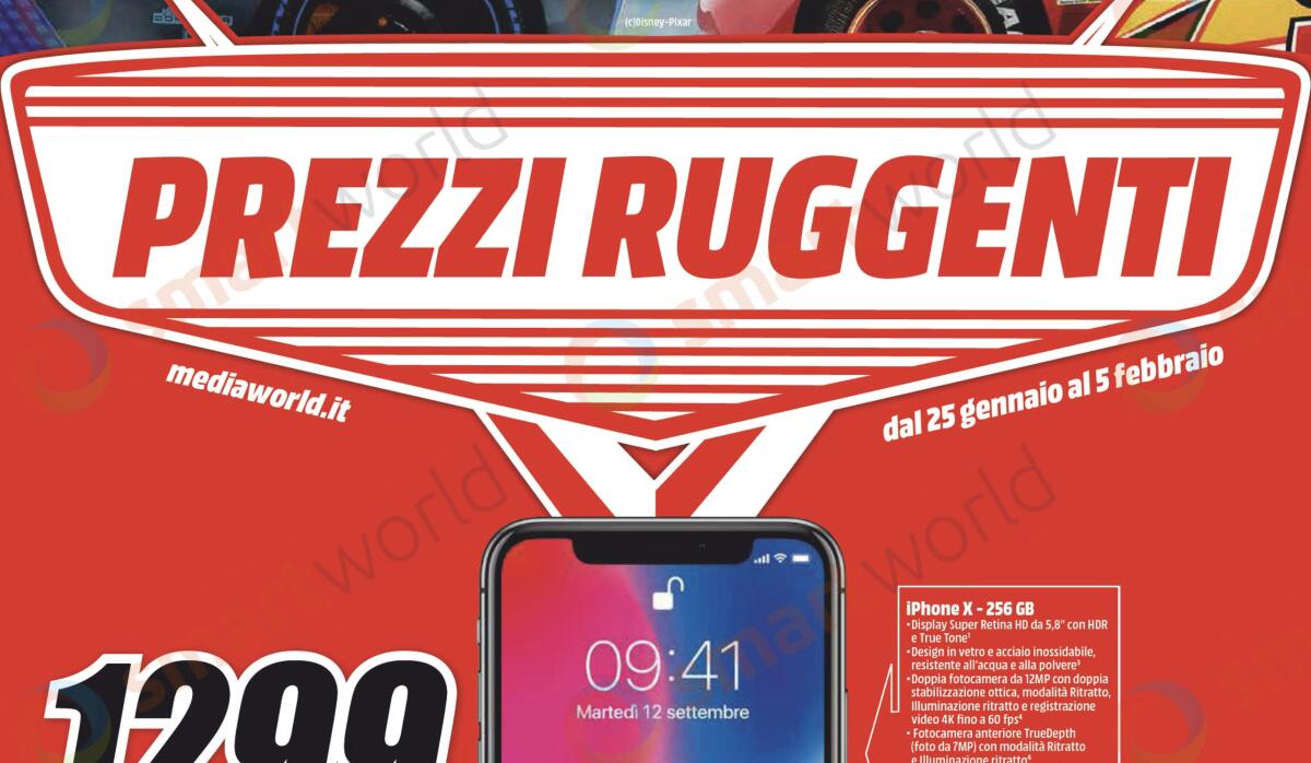 Continuanio i "PREZZI RUGGENTI" da Mediaworld fino al 5 Febbraio 2018 - 