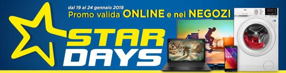Euronics Star Days di Gennaio 2018 online: Notebook ed altro a prezzi scontati - 